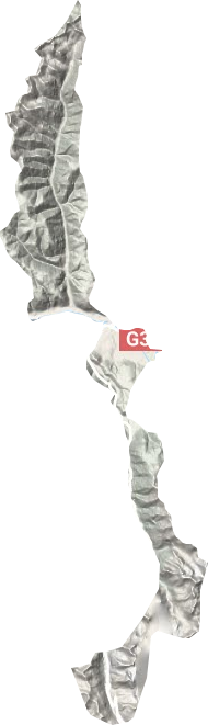 呷拉乡地形地图