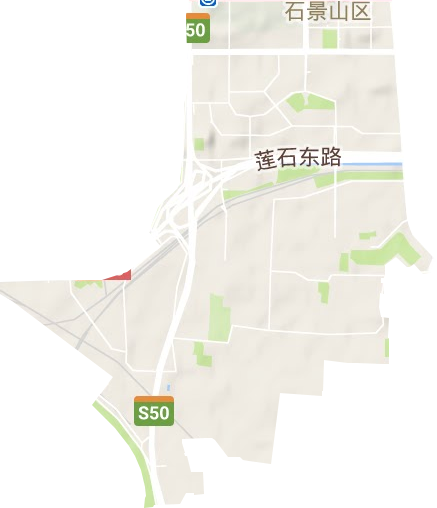 鲁谷街道地形地图