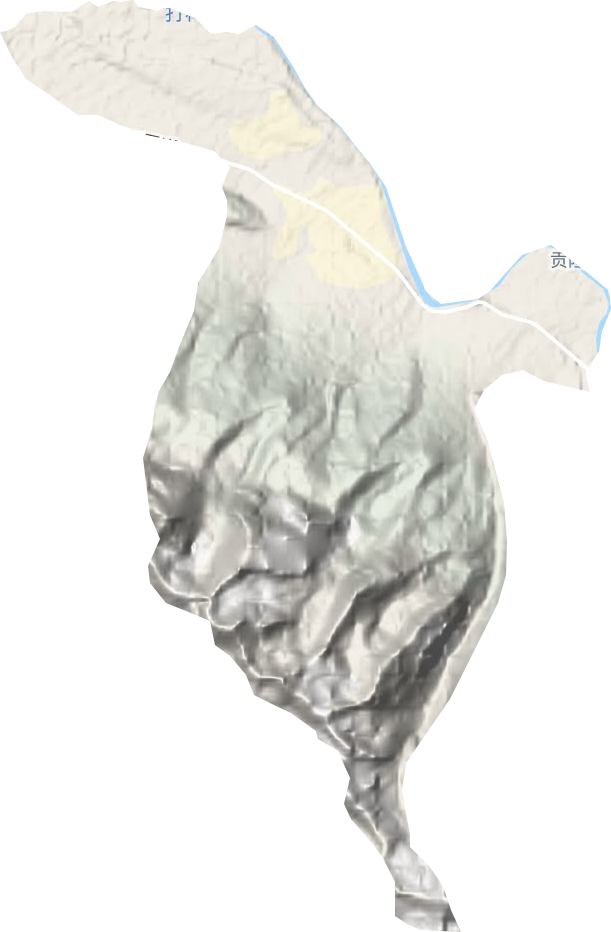 仁果乡地形地图
