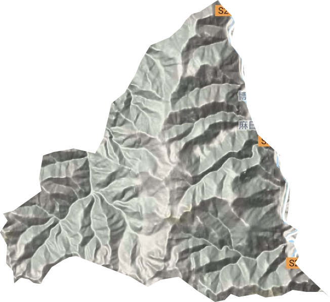 麻日乡地形地图