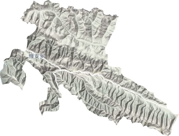 俄支乡地形地图