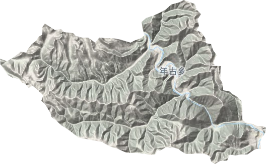 年古乡地形地图