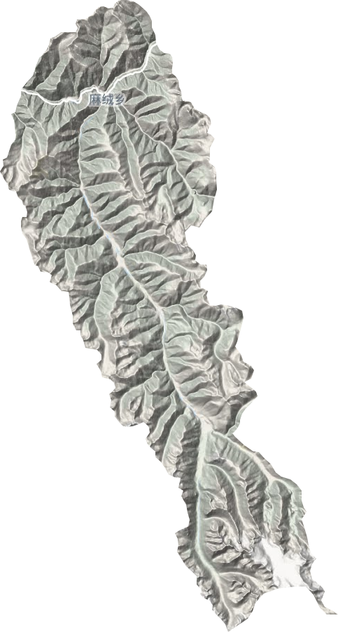 麻绒乡地形地图
