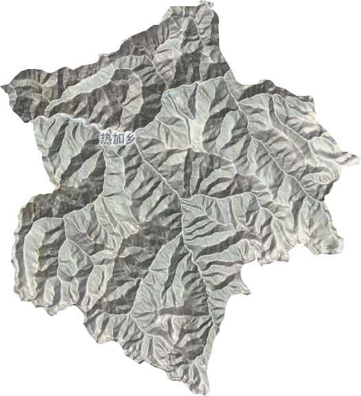 热加乡地形地图