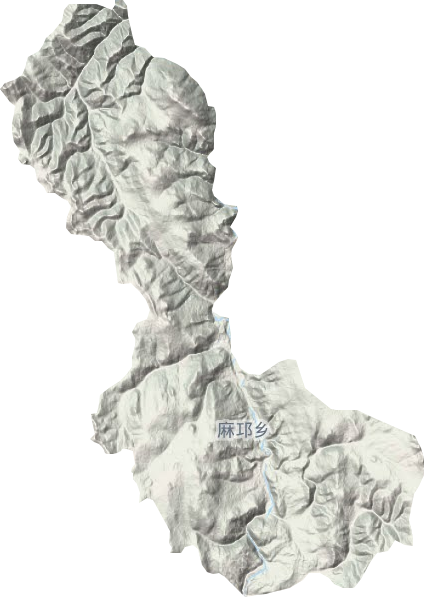 麻邛乡地形地图