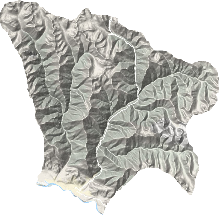 洛须镇地形地图