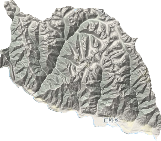 正科乡地形地图