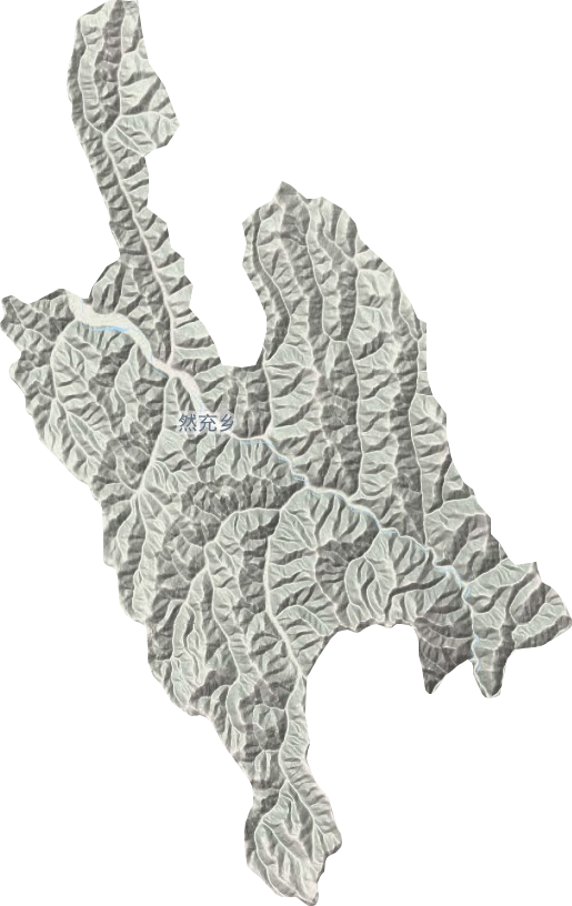 然充乡地形地图