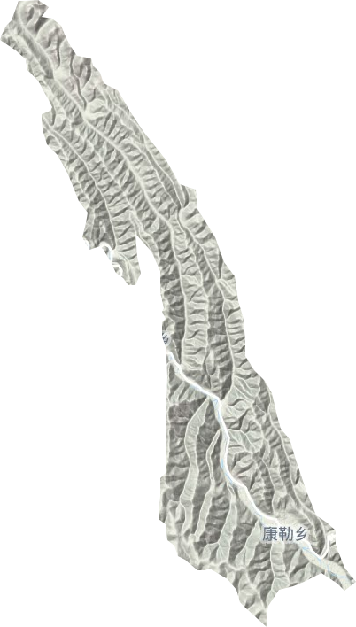 康勒乡地形地图