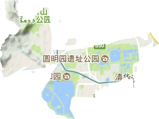 青龙桥街道地形地图