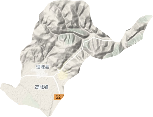 高城镇地形地图