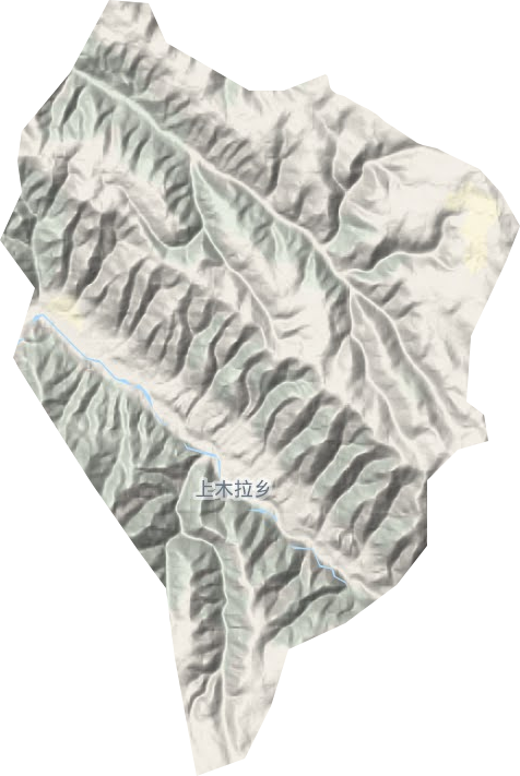 上木拉乡地形地图