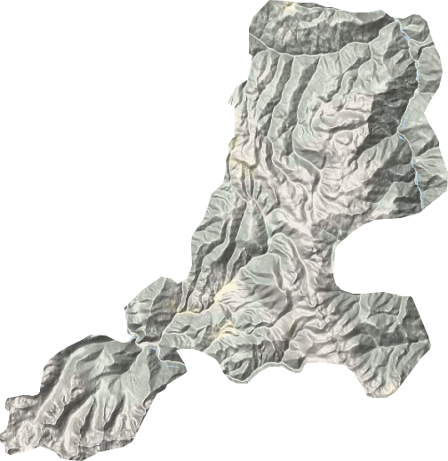 麦洼乡地形地图