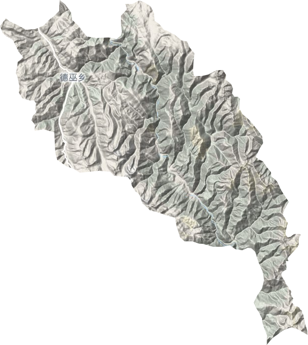 德巫乡地形地图