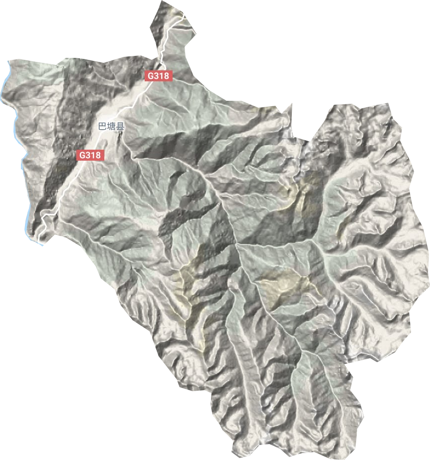 夏邛镇地形地图