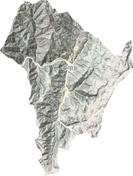 中咱镇地形地图