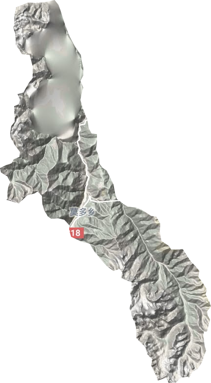 莫多乡地形地图