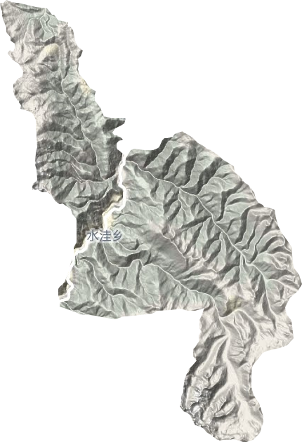 水洼乡地形地图