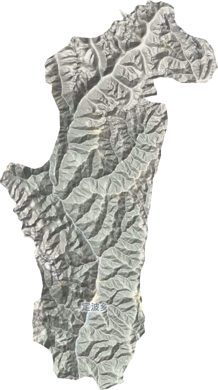 定波乡地形地图