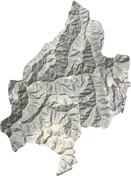 白依乡地形地图