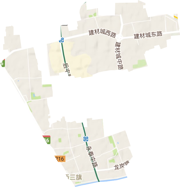 西三旗街道地形地图