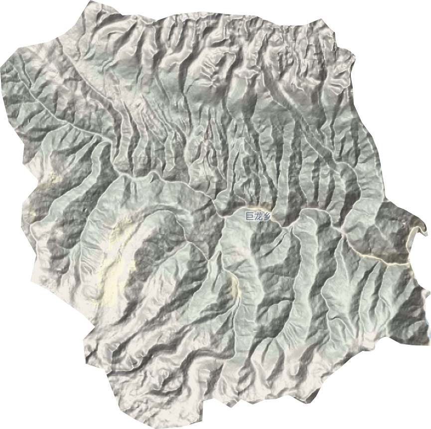 巨龙乡地形地图