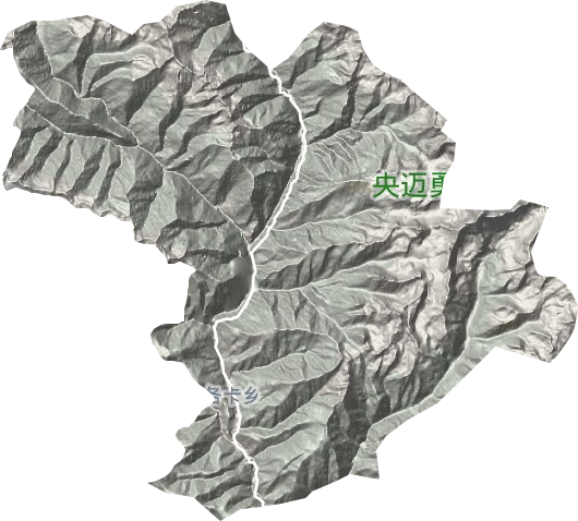 各卡乡地形地图