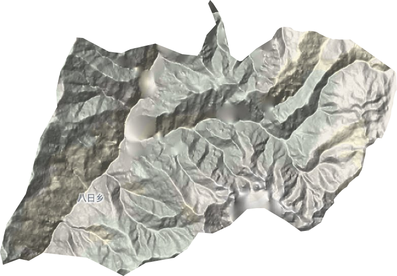 八日乡地形地图