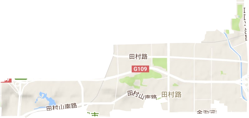 田村路街道地形地图