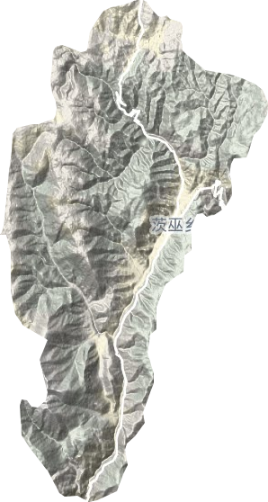 茨巫乡地形地图