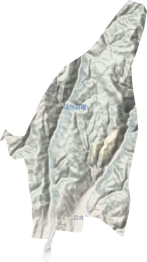 四合乡地形地图