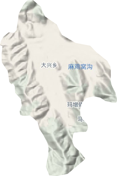 大兴乡地形地图
