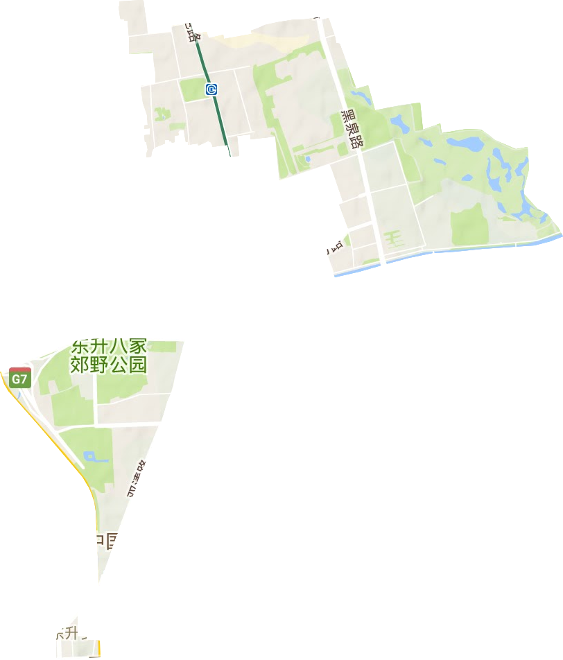 东升地区办事处地形地图