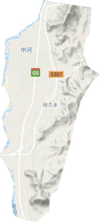 经久乡地形地图