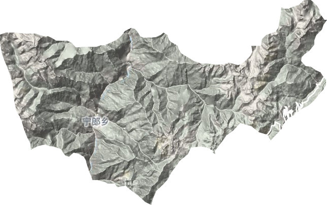 宁朗乡地形地图