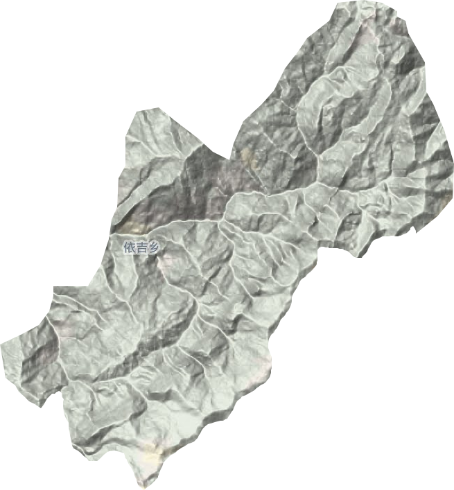 依吉乡地形地图