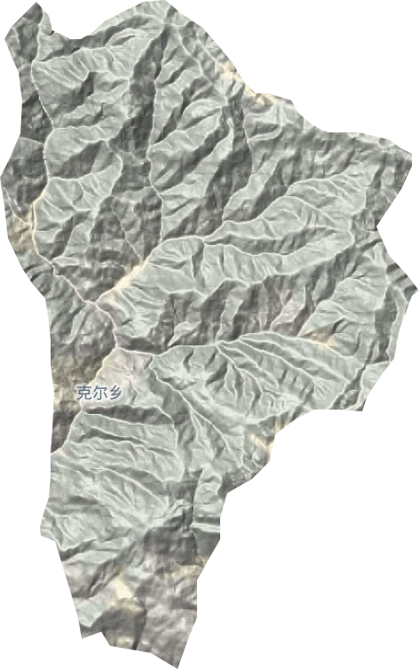 克尔乡地形地图