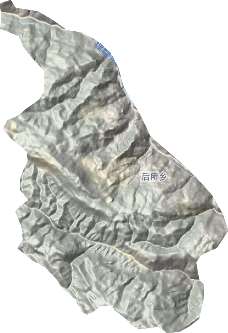 后所乡地形地图