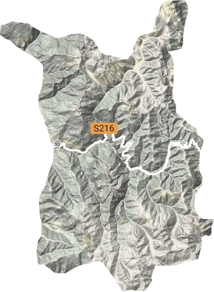 沙湾乡地形地图