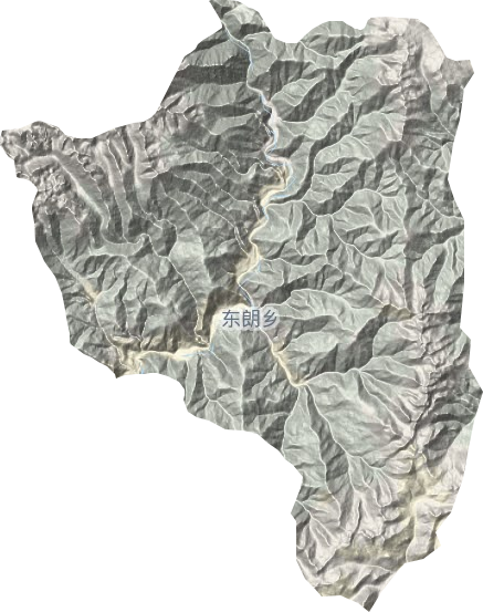 东朗乡地形地图