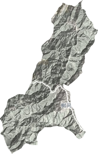 树河镇地形地图