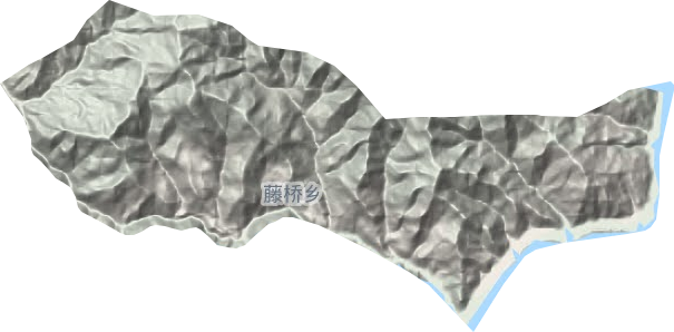 藤桥乡地形地图