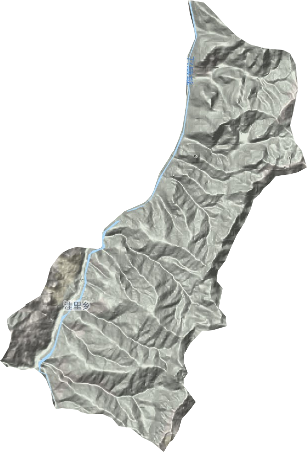 洼里乡地形地图