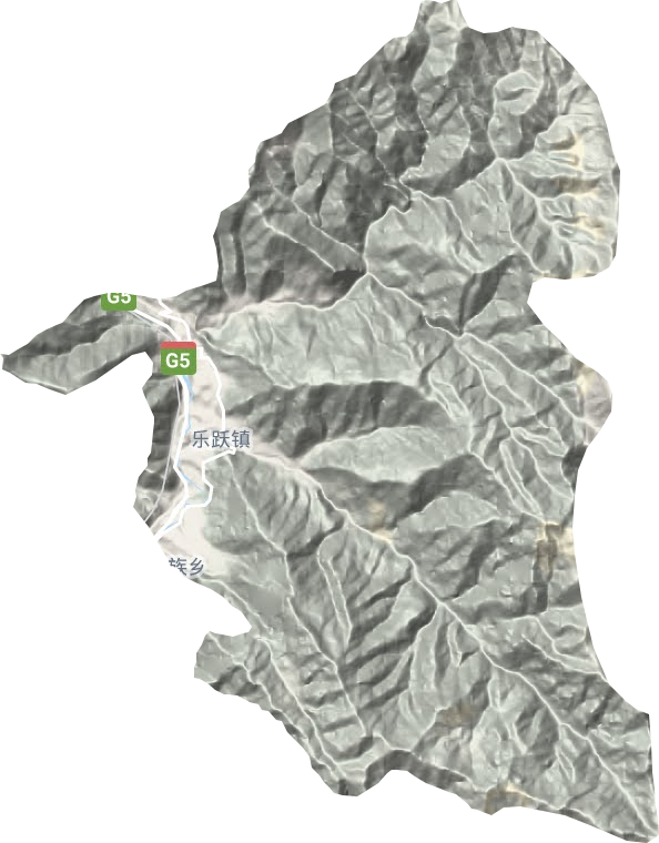乐跃镇地形地图