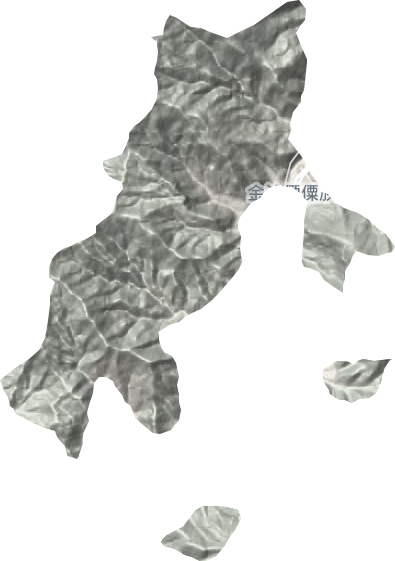 金沙傈僳族乡地形地图