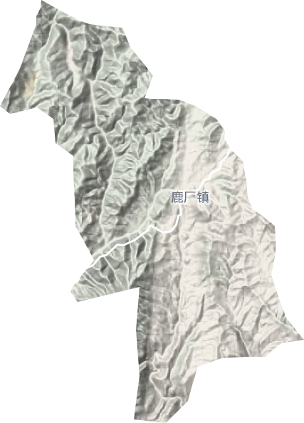鹿厂镇地形地图