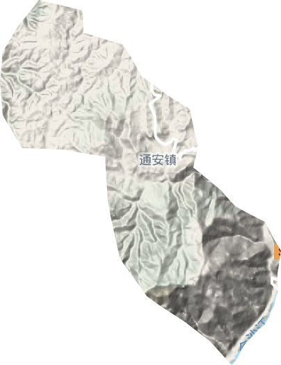 通安镇地形地图
