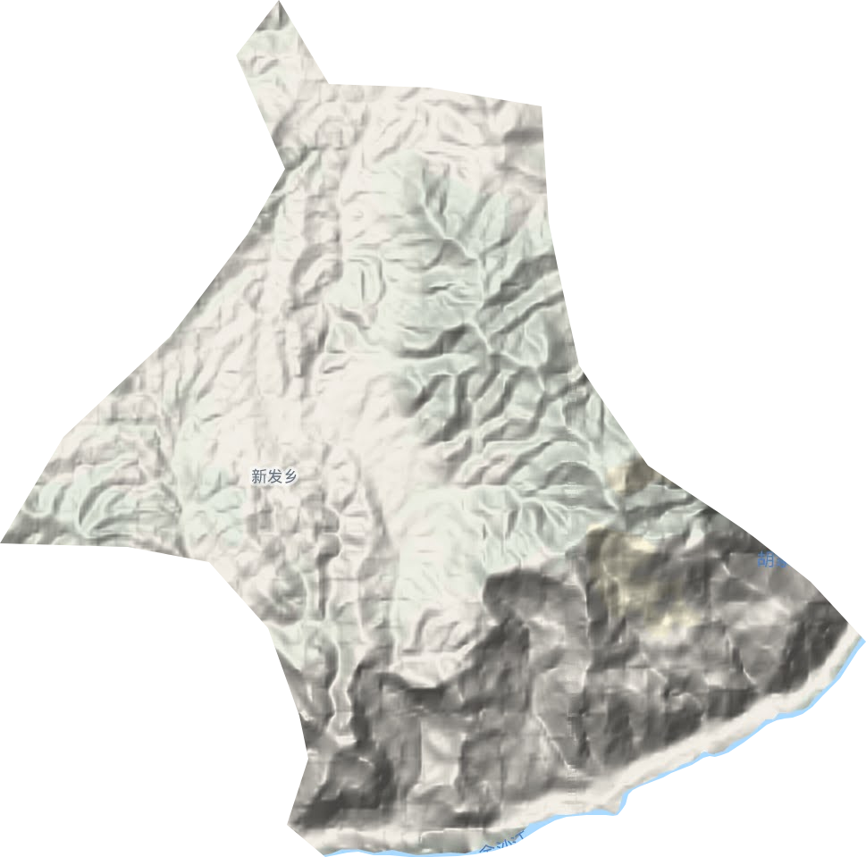 新发镇地形地图