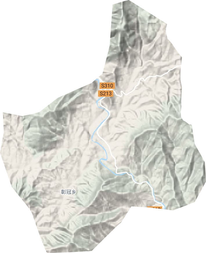 彰冠镇地形地图