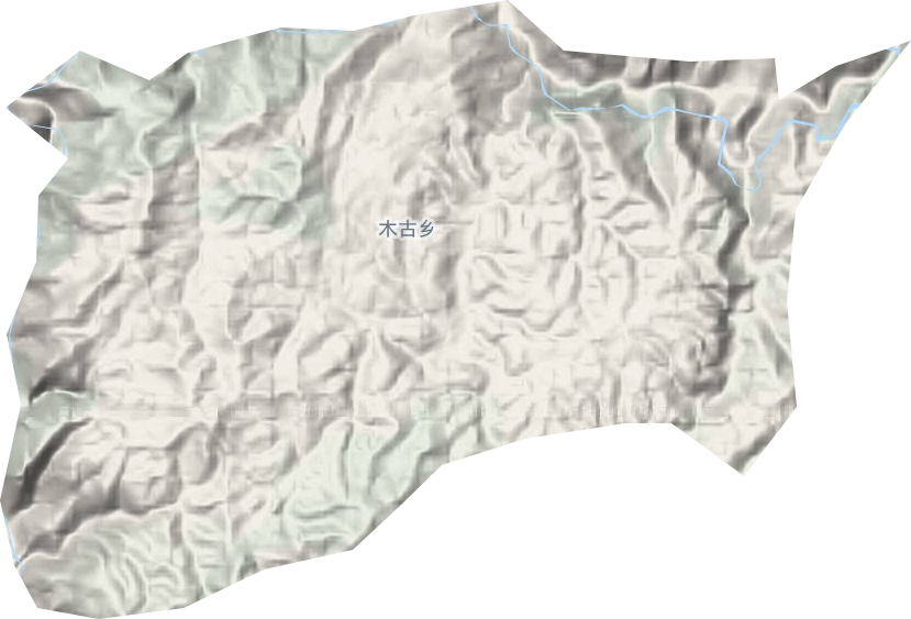 木古镇地形地图